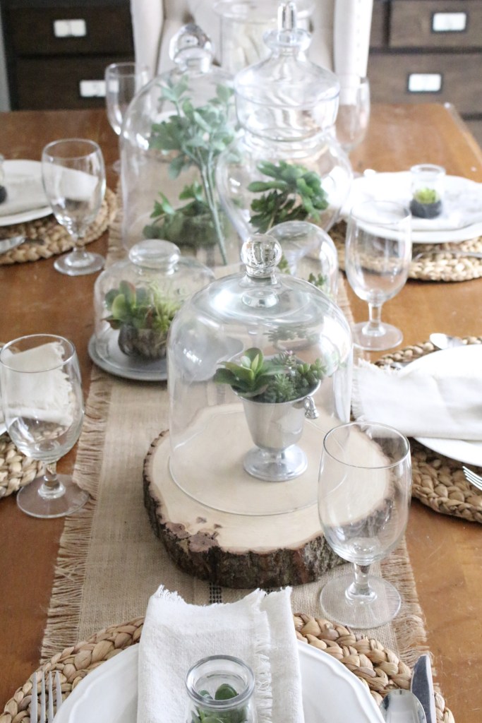 Spring Succulent Tablescape.