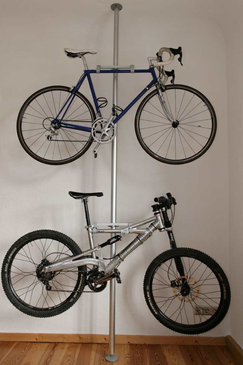 Store Bikes Vertically.