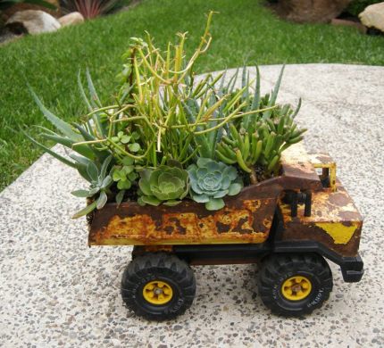 Toy Truck Planter.