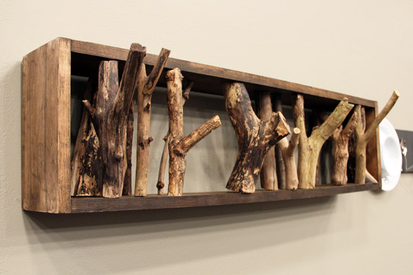 Tree Branch Coat Rack.