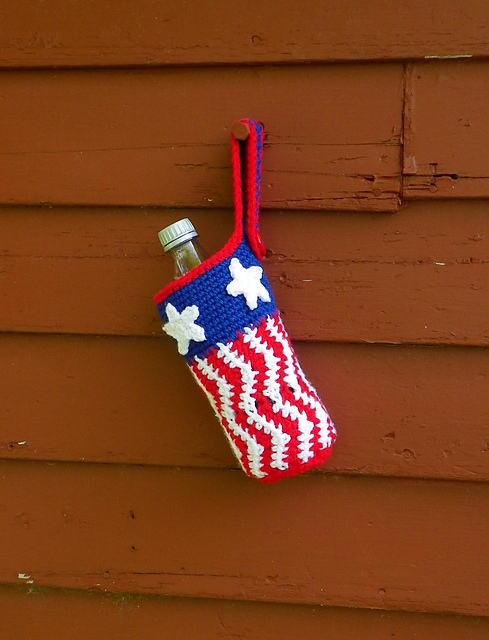 Uncle Sam Bottle Cozy.