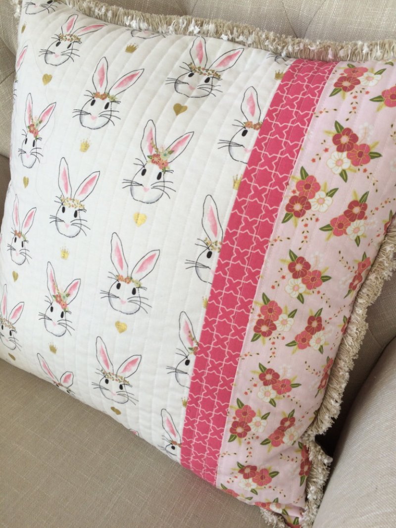 Wonderland Bunny Pillow. exciting Easter Pillow Ideas