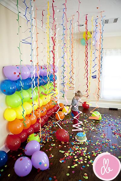 Balloons on the Wall.