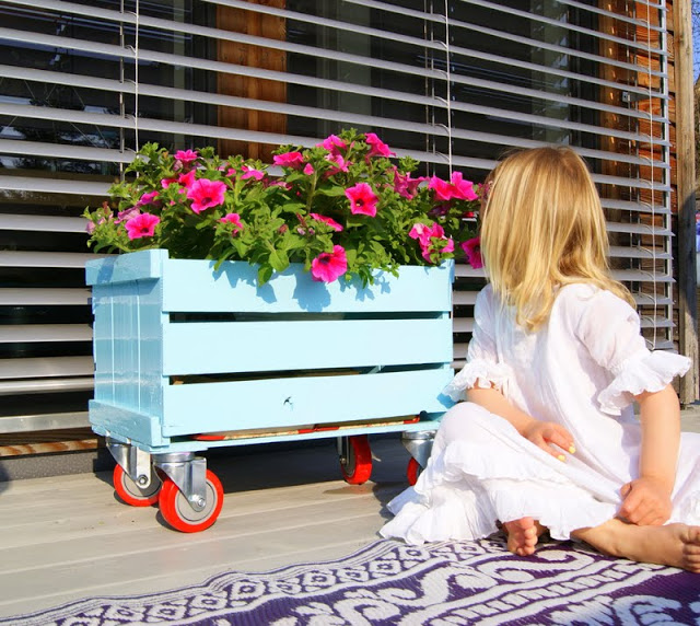 Beautiful Crate Planter.