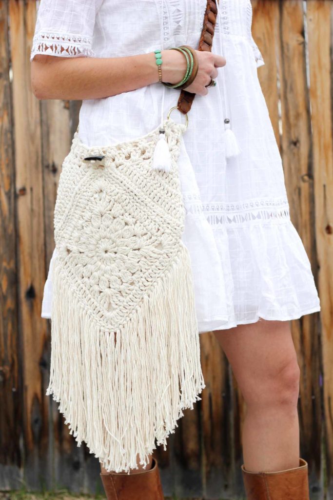 Boho Crochet Bag.