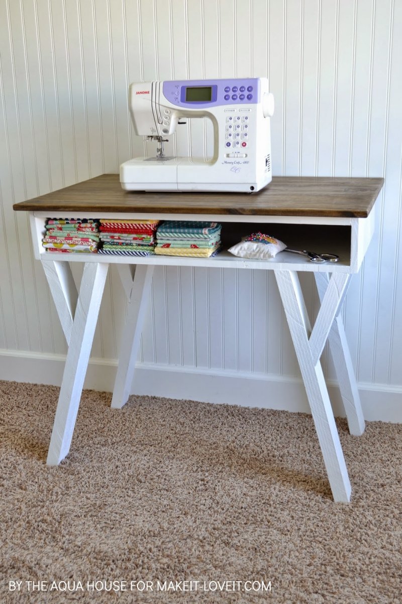 Build a Farmhouse modern desk.