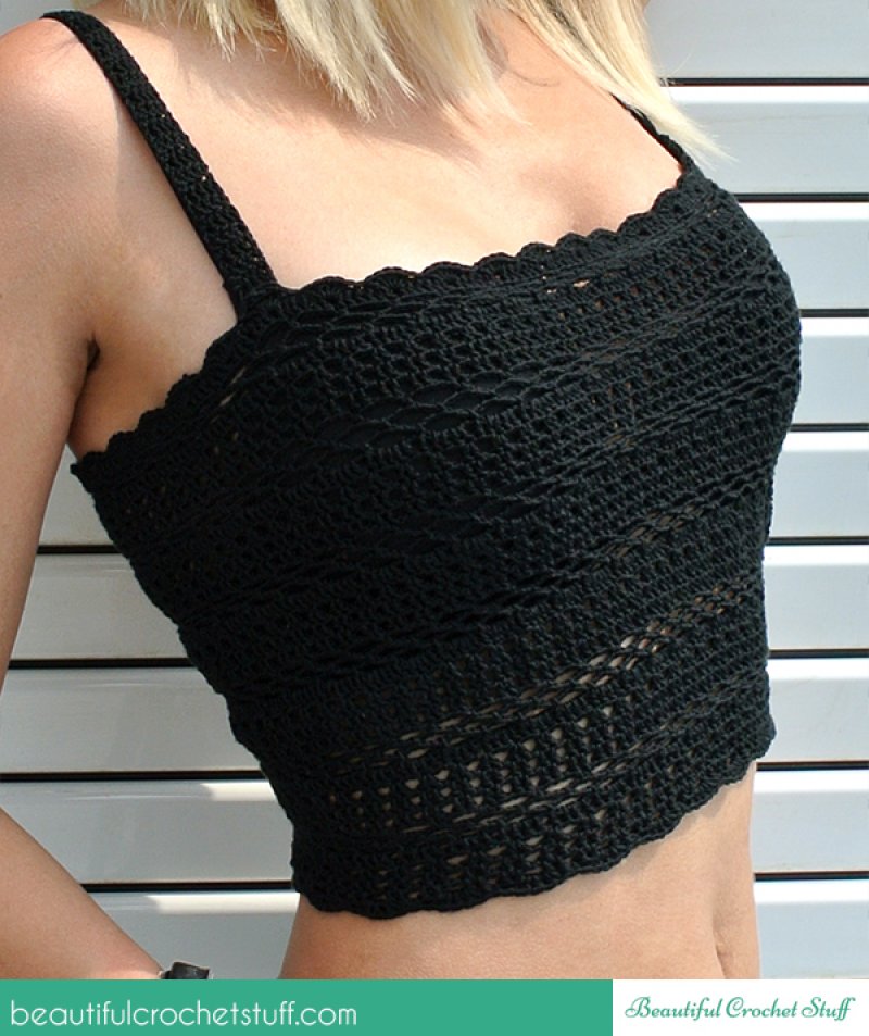 Casual Crochet Top.