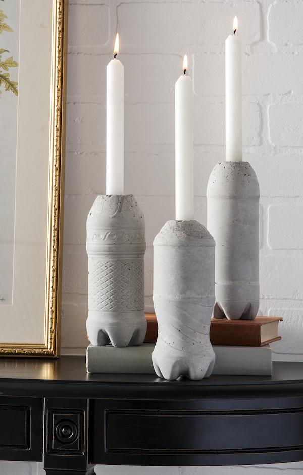 Concrete Candle Holders.