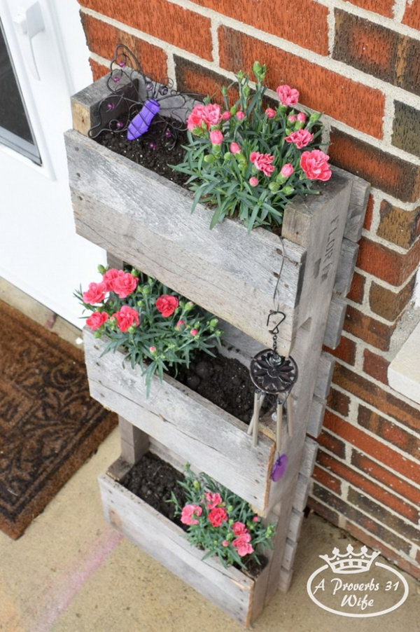 Create A Pallet Planter To Attract Butterflies.