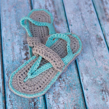 Crochet Flip Flops.