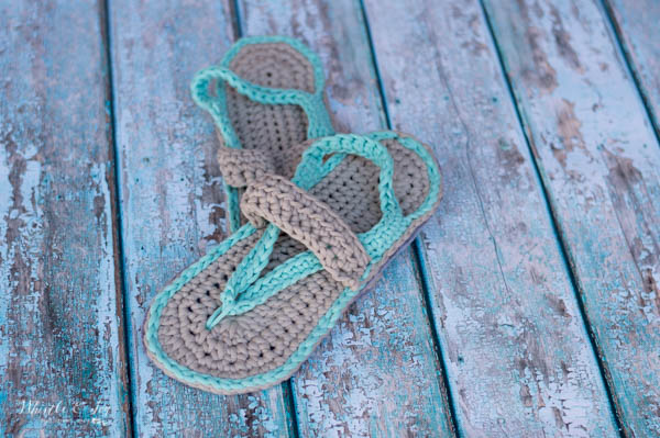 Crochet Flip Flops.