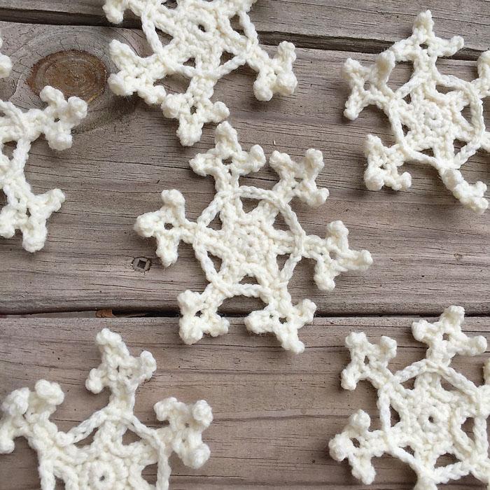 Crochet snowflakes are easy to make and whip up very quickly.