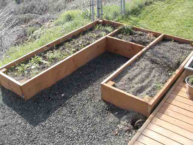 Curved Raised Beds.