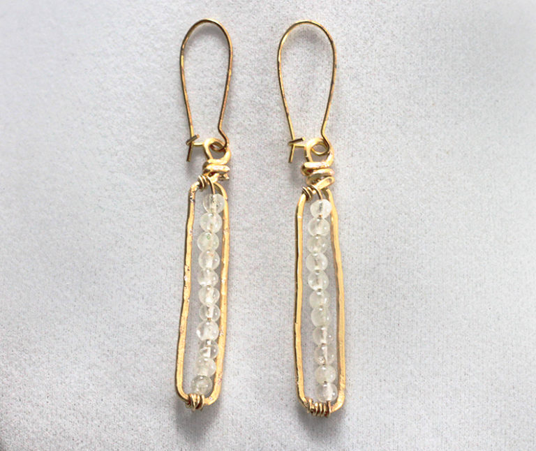 DIY Anthro-Inspired Matchstick Earrings.