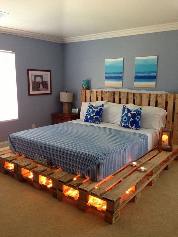 DIY Pallet Bed.