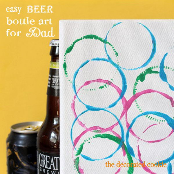 Easy Beer Art for Father’s Day.