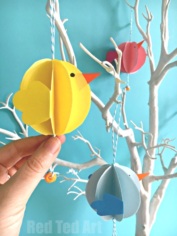 Easy Paper Chick Craft – Chick Easter Decoration.
