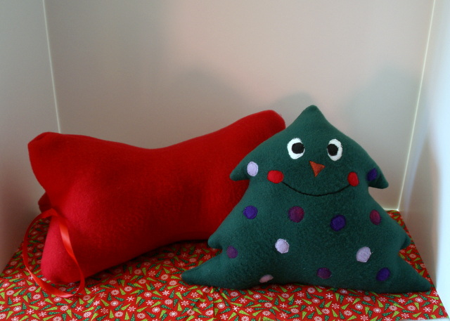 Fa La La Fleece Holiday Pillows.