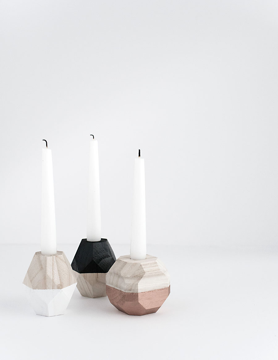 Geometric Candle Holders.