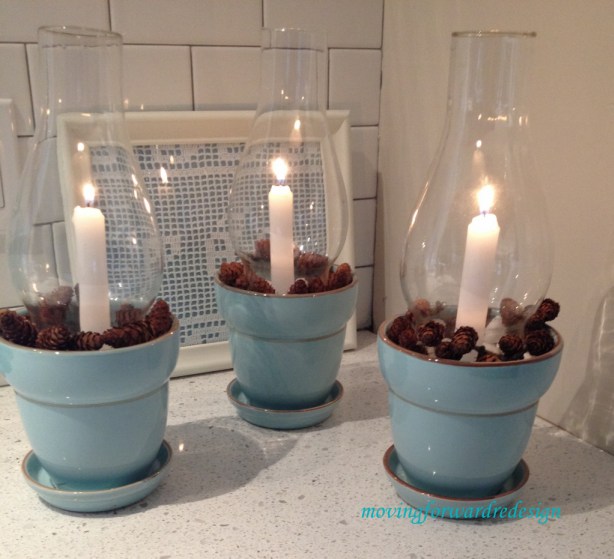 Glass Chimney Candle Holders.