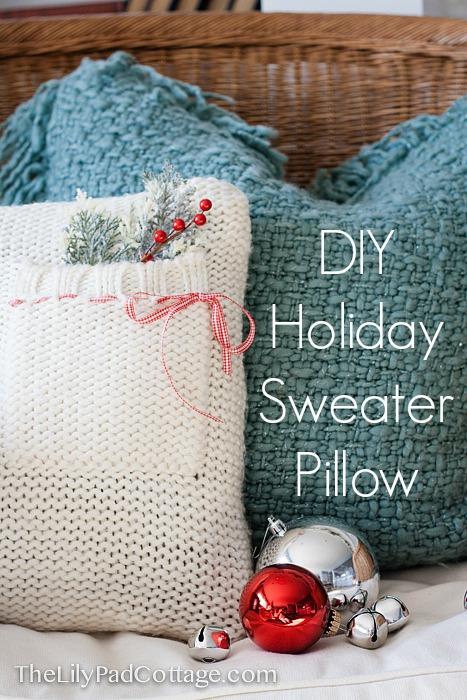 Holiday Sweater Pillow.