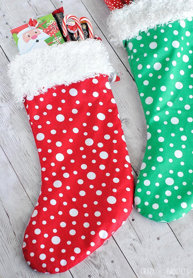 How to make a christmas stocking.
