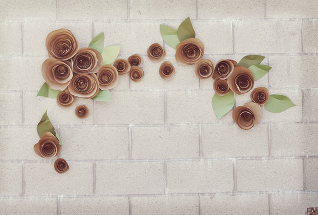 Paper Flower Backdrop.