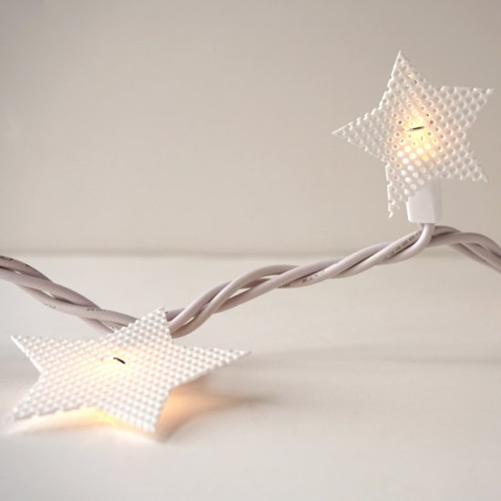 Plastic Canvas Star Lights.