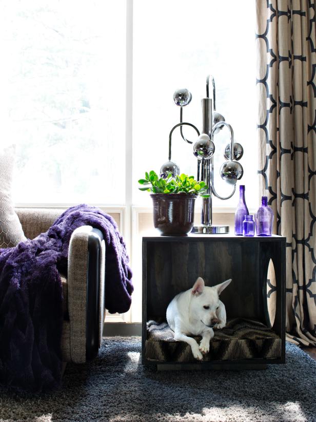 Plywood End Table Dog Bed.