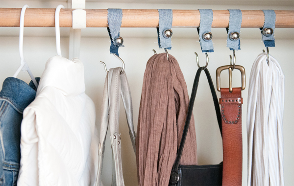 Shower Hook Closet Organizers.