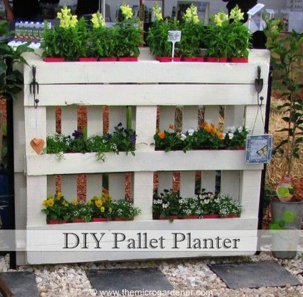 Use Diy Pallet Planter As A Compact Solution For Your Garden.