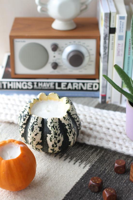 Use Produce as a Candle Holder.