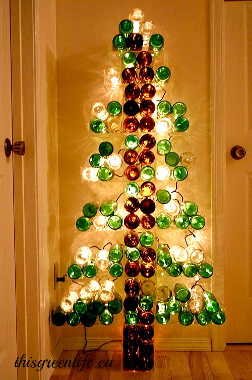 Wine Bottle Christmas Tree.