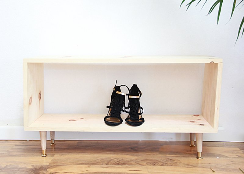 Wooden Shoe Rack.