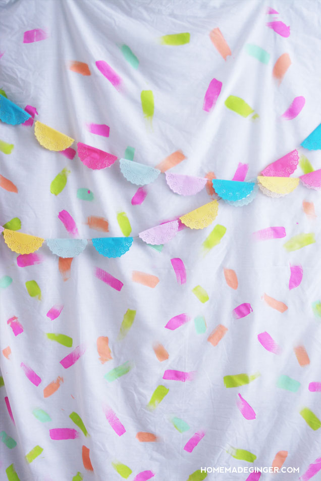 Confetti Photo Booth Backdrop.