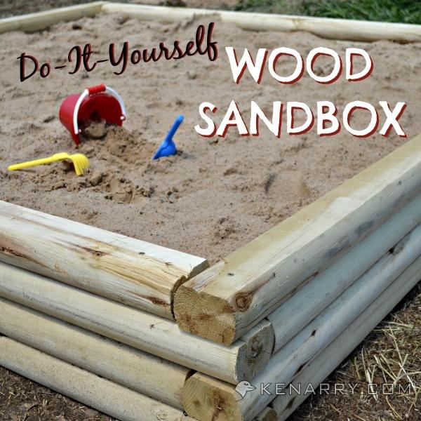 Do It Yourself Wood Sandbox.