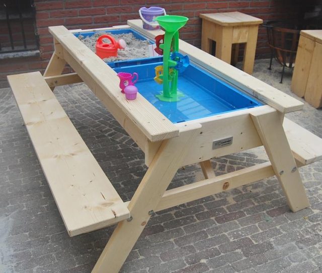 Sand and Water Picnic Table.