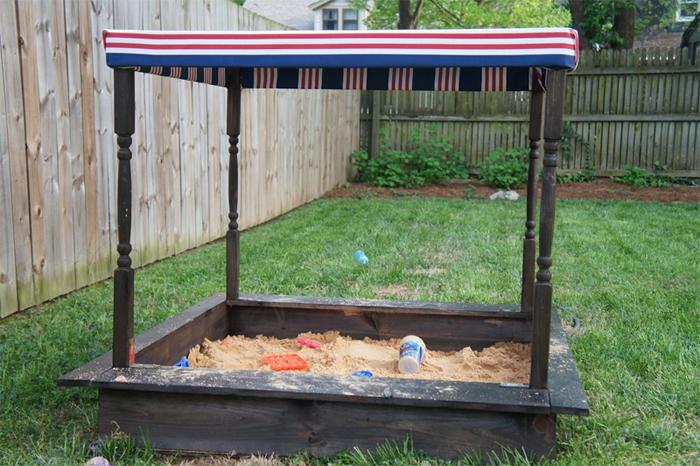 Shaded Comfort Sandbox.