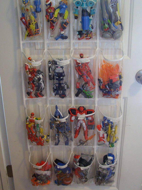 Shoe Organizer Can Also Be Used For Toy Storage.