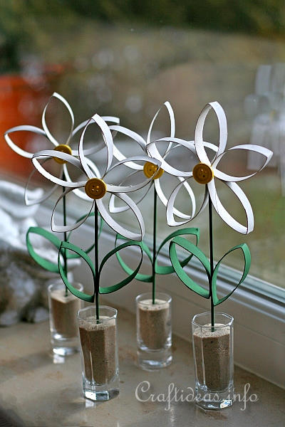 Toilet Paper Roll Flowers.