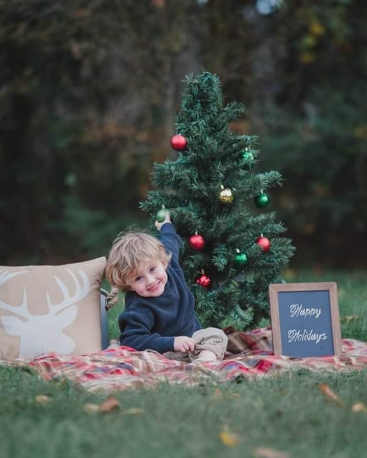 Baby Photo Shoot Concept for Christmas.