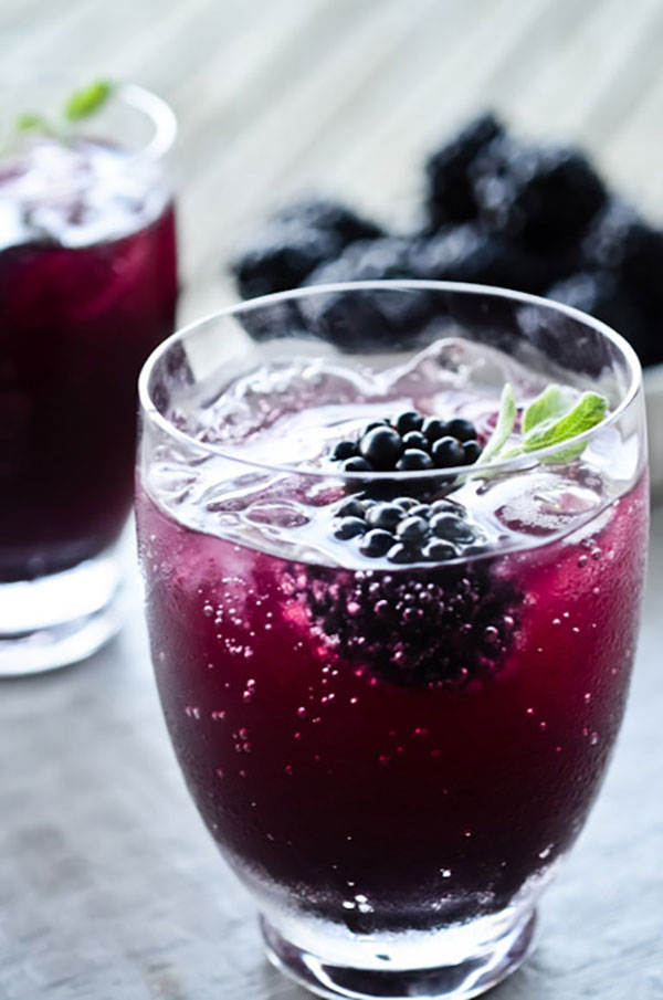 Blackberry Sage Cooler from Scaling Back Blog