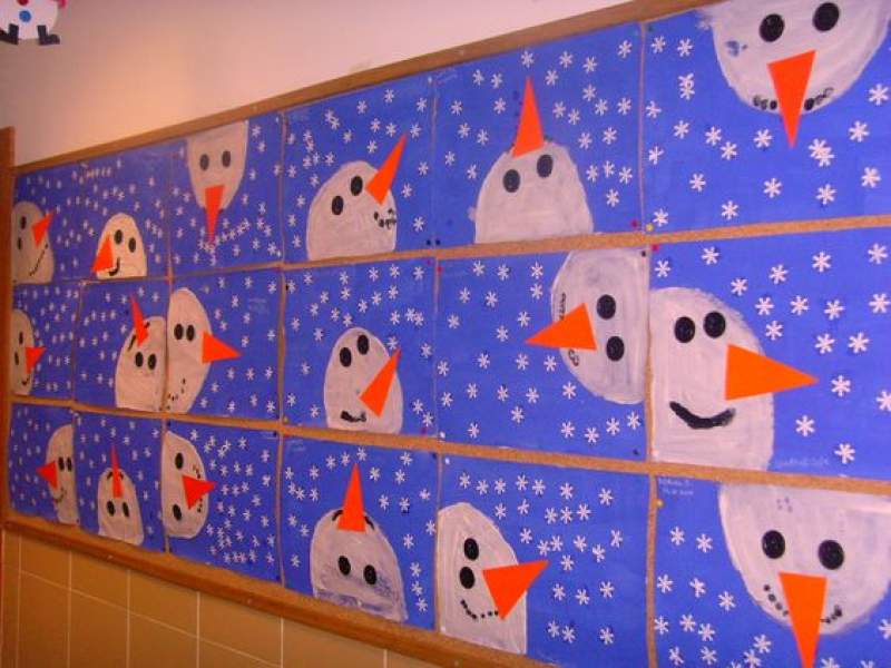Christmas Snowman Bulletin Board decoration.