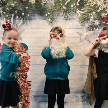 Christmas photo booth has been a big hit this year.