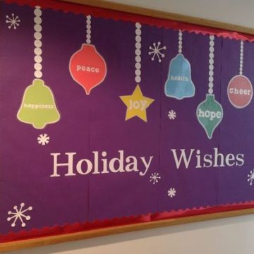 Classroom Bulletin Board Christmas Decoration.