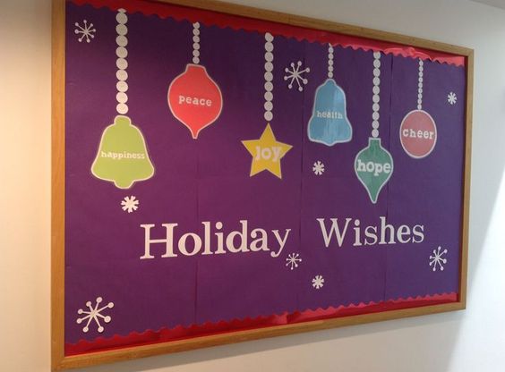 Classroom Bulletin Board Christmas Decoration.