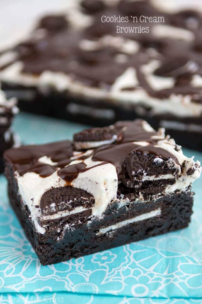 Cookies ’N Cream Extreme Brownies.