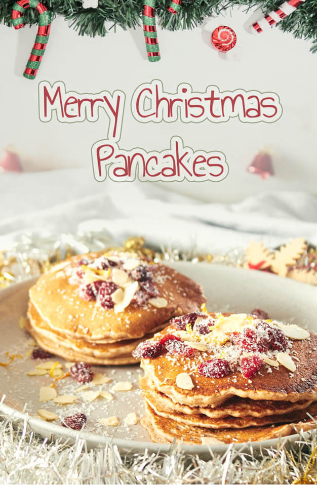 Delicious Merry Christmas Pancakes!