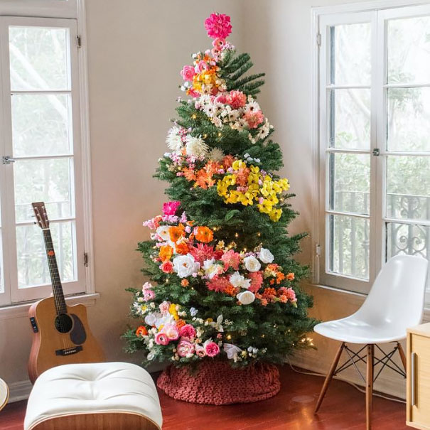 Floral Christmas Tree.