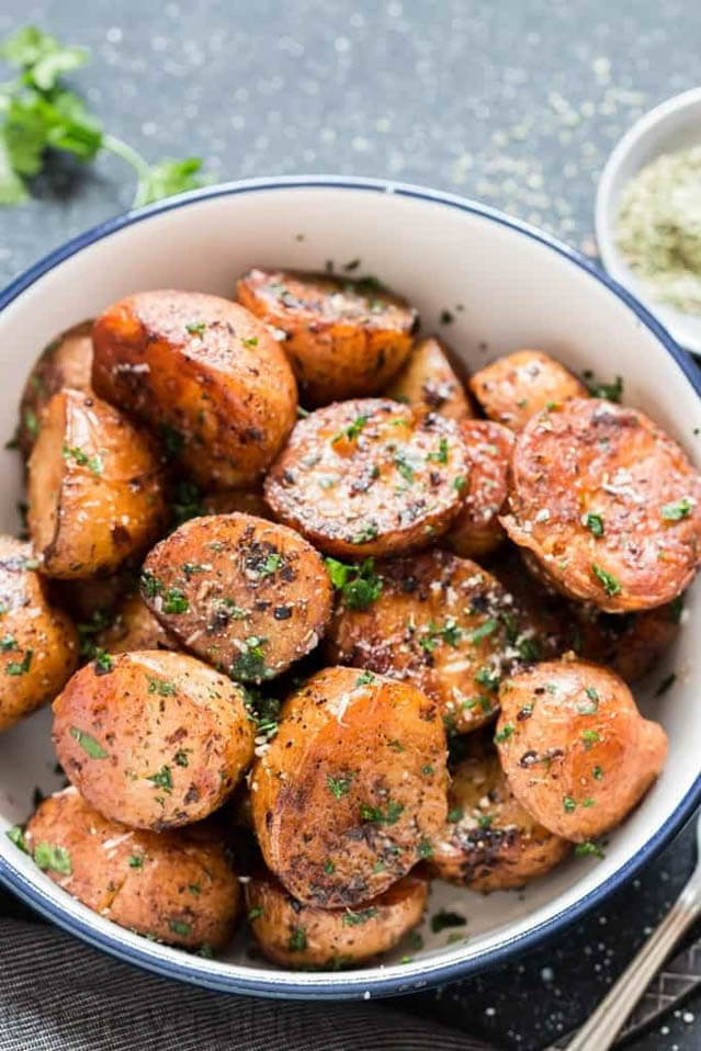 Garlic and Herb Instant Pot Potatoes.